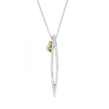 Open Pav&eacute; Surfboard Pendant