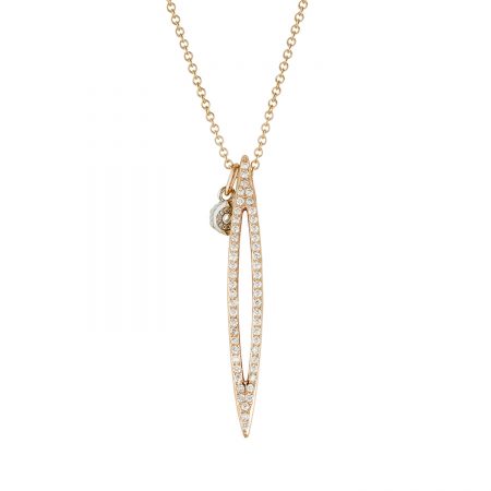 Open Pav&eacute; Surfboard Pendant