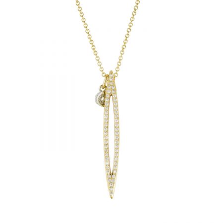 Open Pav&eacute; Surfboard Pendant