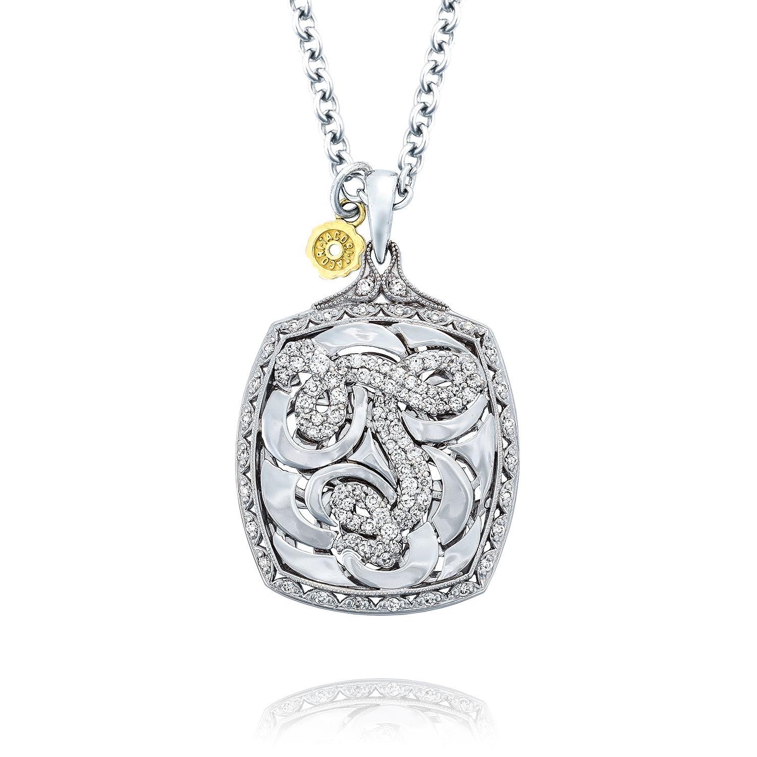 Bold Initial Pendant in Silver