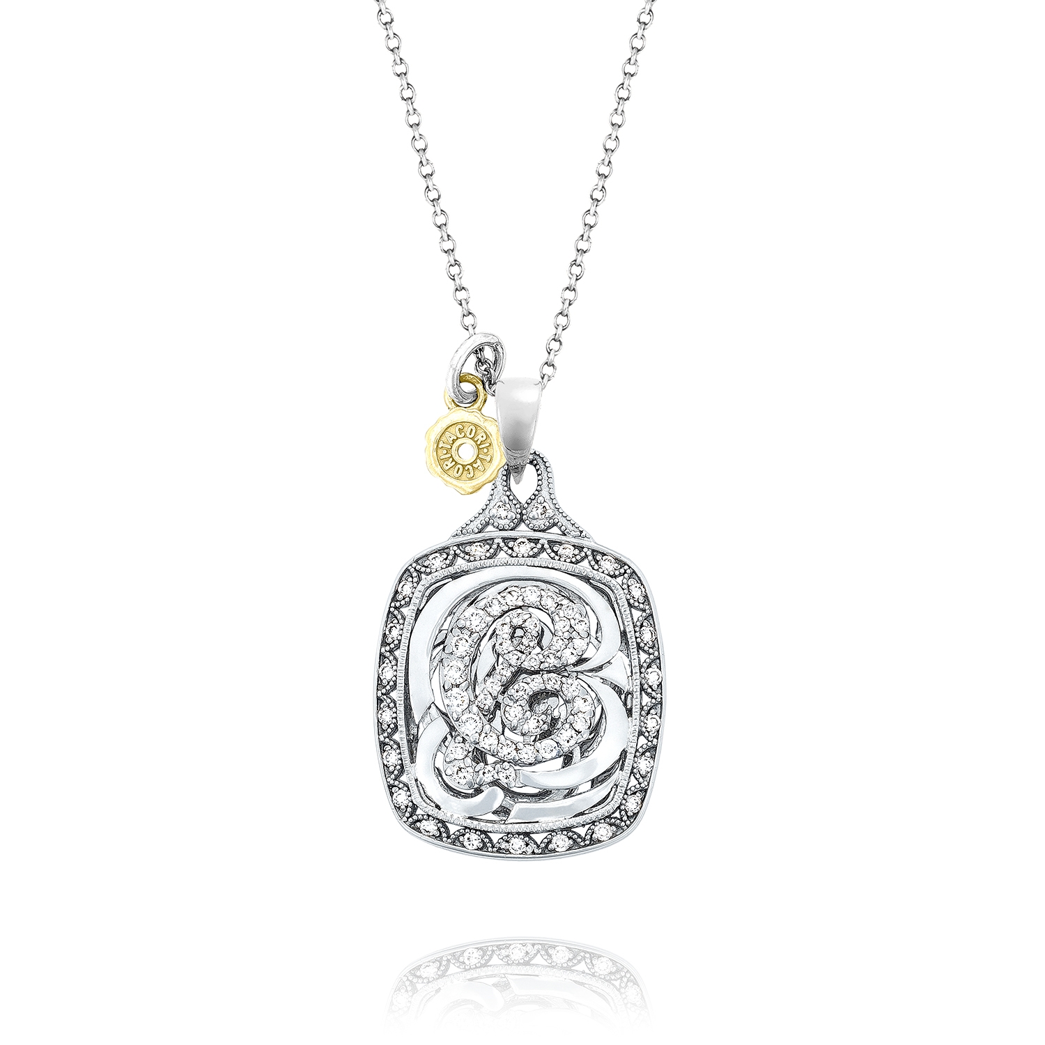 Monogram Initial Pendant in Silver