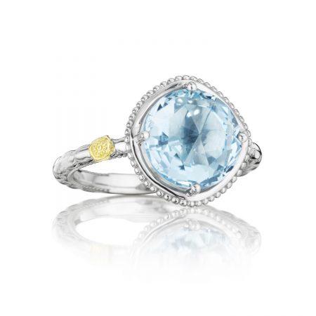 Bold Simply Gem Ring featuring Sky Blue Topaz