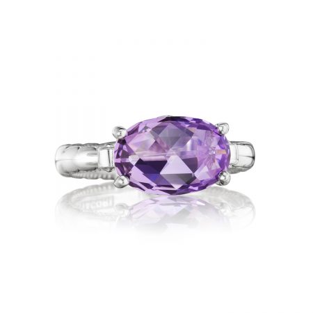 East-West Oval Ring featuring Amethyst