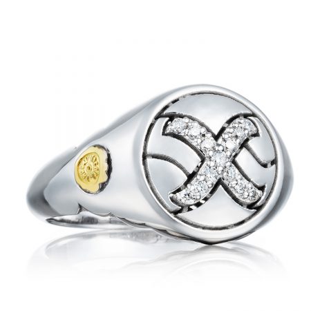 Pavé Monogram Ring