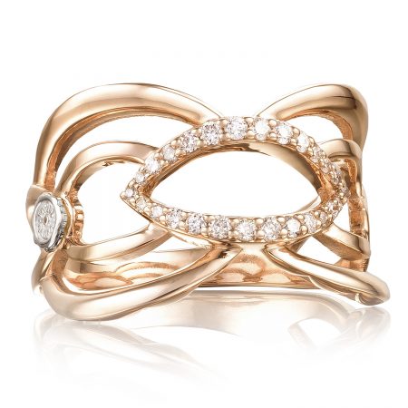 Crescent Trellis Ring