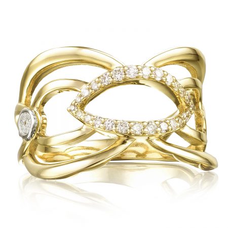 Crescent Trellis Ring