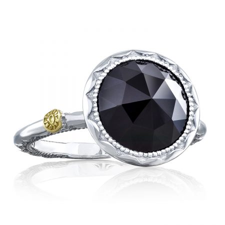 Crescent Bezel Ring featuring Black Onyx