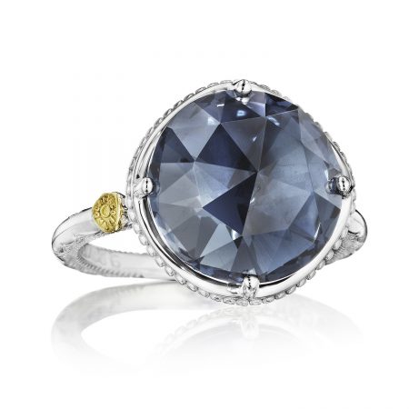 Bold Simple Gem Ring featuring London Blue Topaz