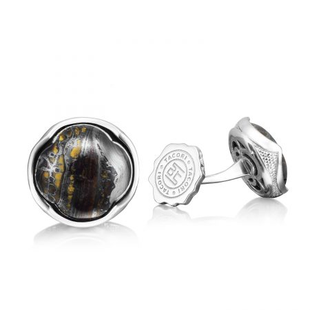 Cabochon Cuff Links featuring Tiger Iron