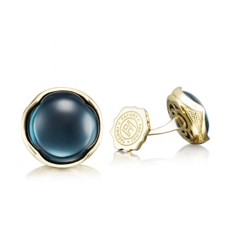 Cabochon Cuff Links featuring Sky Blue Hematite