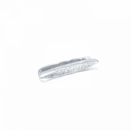 Sleek Tie Bar featuring Diamonds