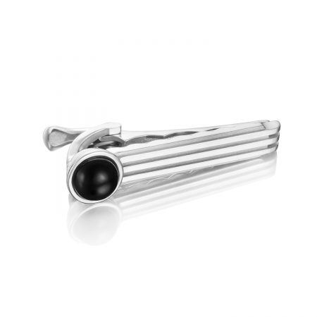 Racing Tie Bar featuring Black Onyx